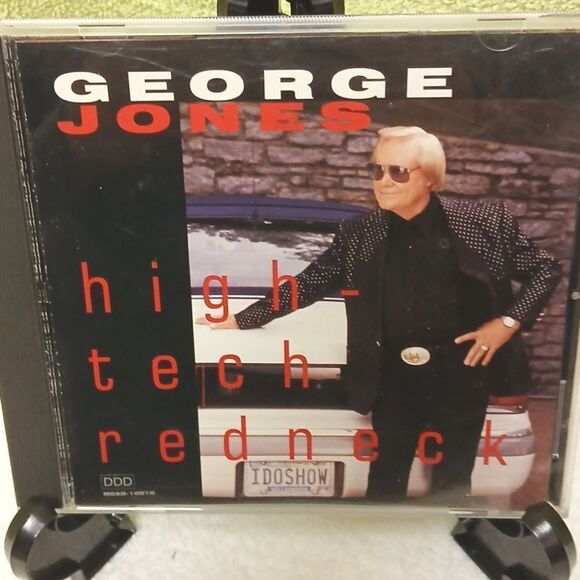 ⭐️5/$25 GEORGE JONES Music CD "high tech redneck " - Picture 1 of 5